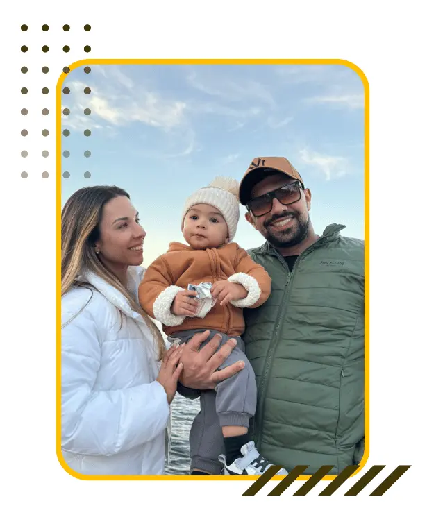 Rafa Brito com a família
